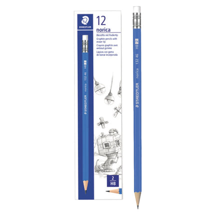 Norica pencil with eraser (PKT/12)