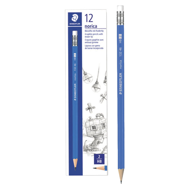 Norica pencil with eraser (PKT/12)