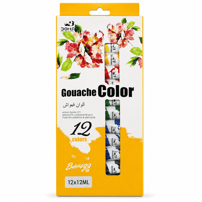 Professional Gouache Colours - 12 x 12 ml