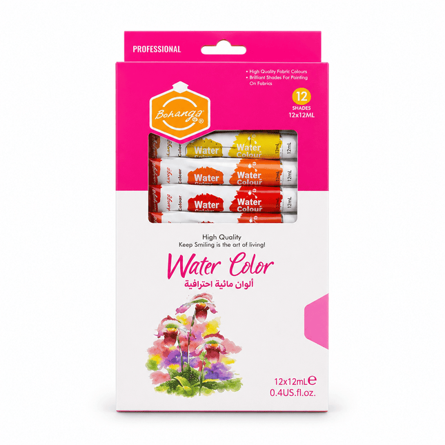 Professional Water Colours - 12 x 12 ml