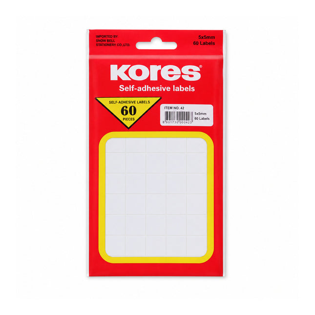 Plain name labels 5x5 mm, 60 labels