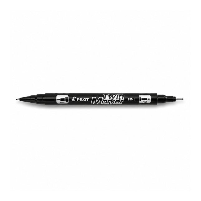 Pilot fine tip markers black