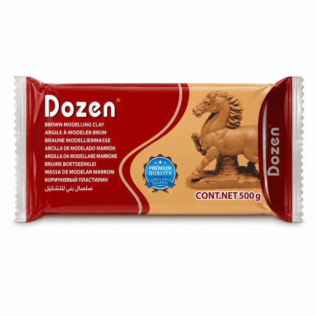 Brown Modelling Clay 500 g