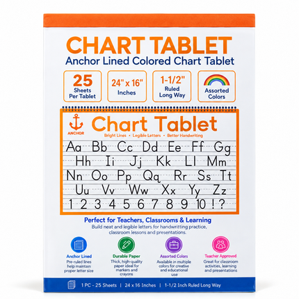 Chart Tablet 24x16 inch, 25 sheets