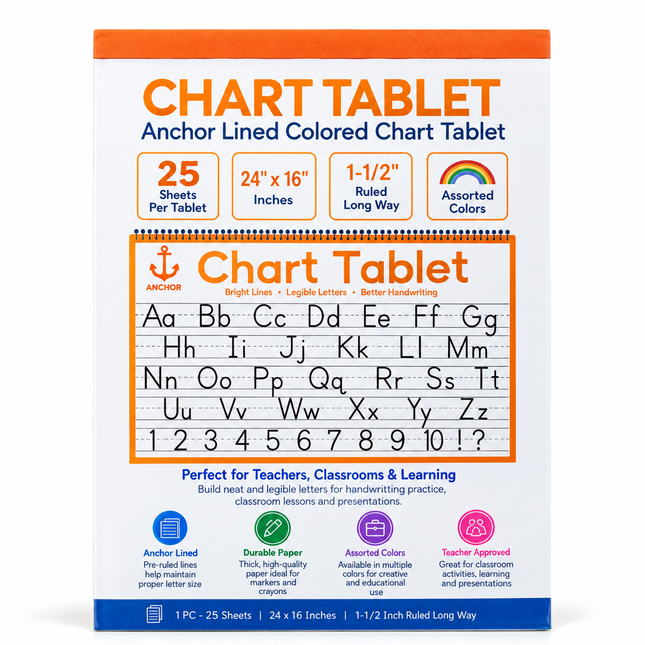 Chart Tablet 24x16 inch, 25 sheets