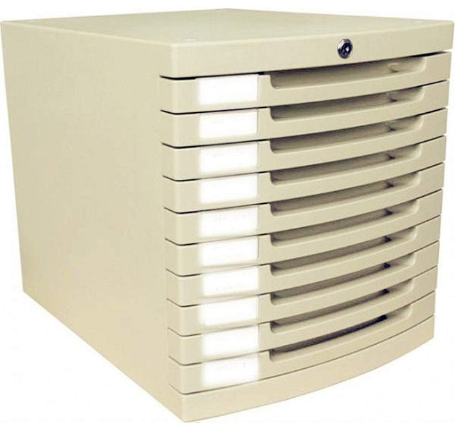 Heavy duty 10 drawers paper tray with lock
