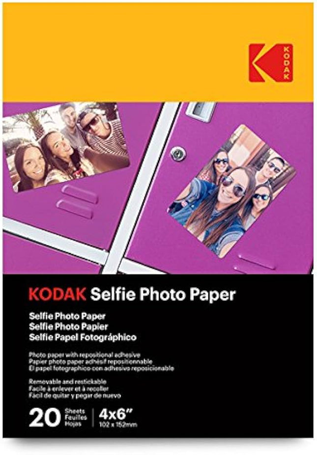 KODAK Selfie Photo Paper 4x6", (PKT/20)