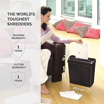 Personal use five sheets shredder