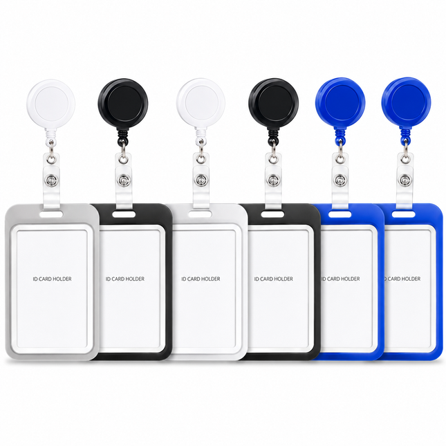 Retractable string ID holder