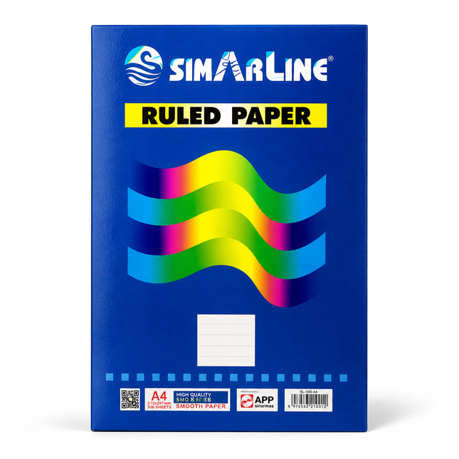 Lined ruled paper