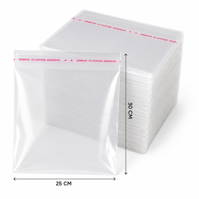Poly bags auto seal glue 25x30 CM