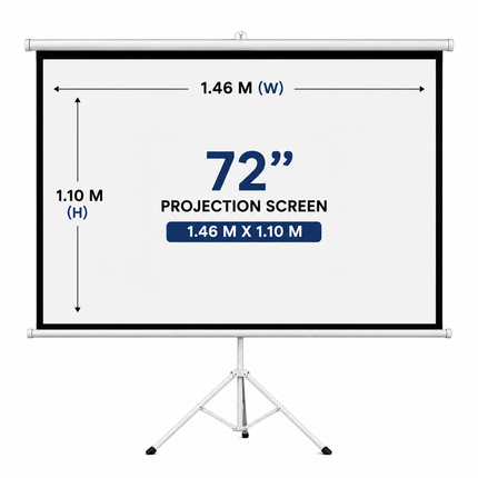 72" PROJECTION SCREEN 1.46 M X1.1 M