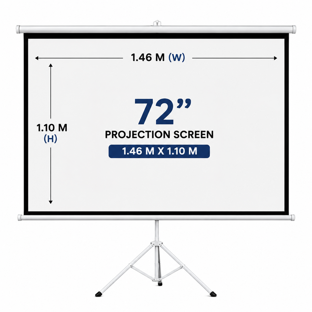 72" PROJECTION SCREEN 1.46 M X1.1 M