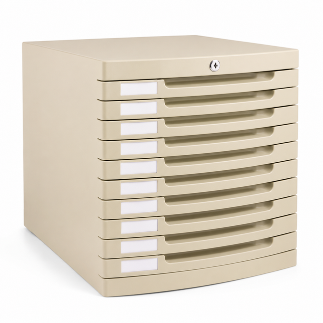 Heavy duty 10 drawers paper tray with lock