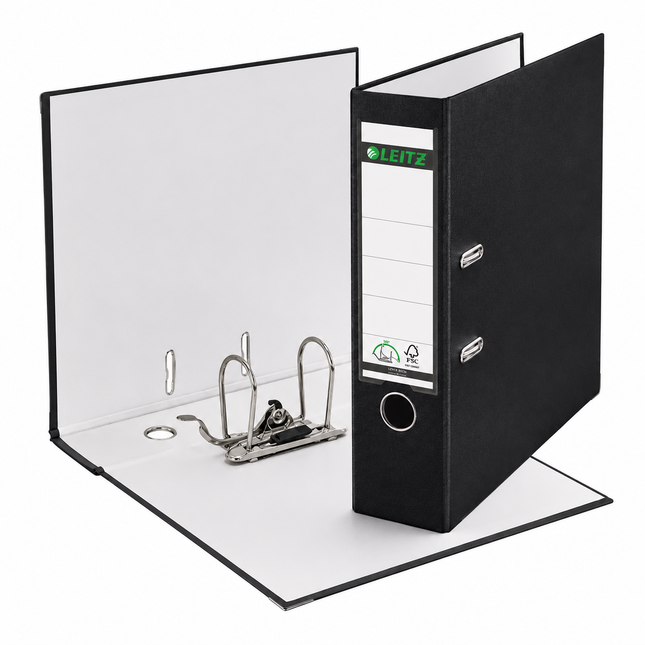 Lever arch files black