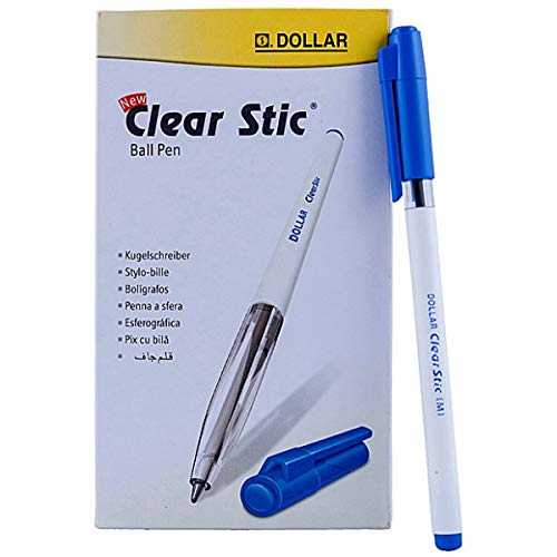 Clear stic ball pens (PKT/10)