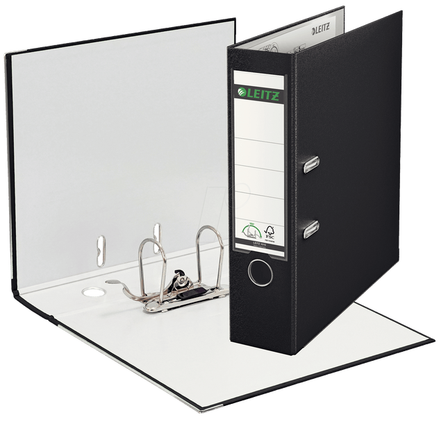 Lever arch files black