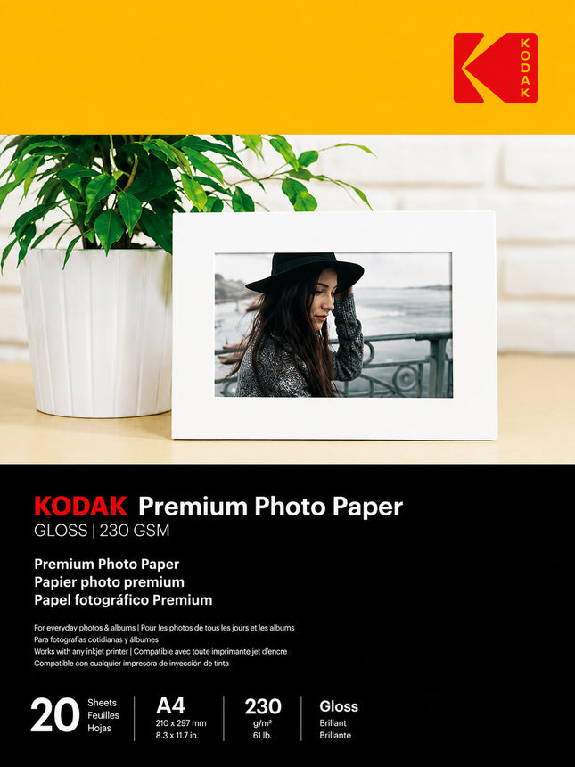 A4 Photo Paper - High Gloss 200gsm, (PKT/20)