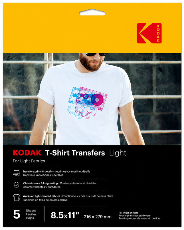 A4 Light T-Shirt Transfers (PKT/5)