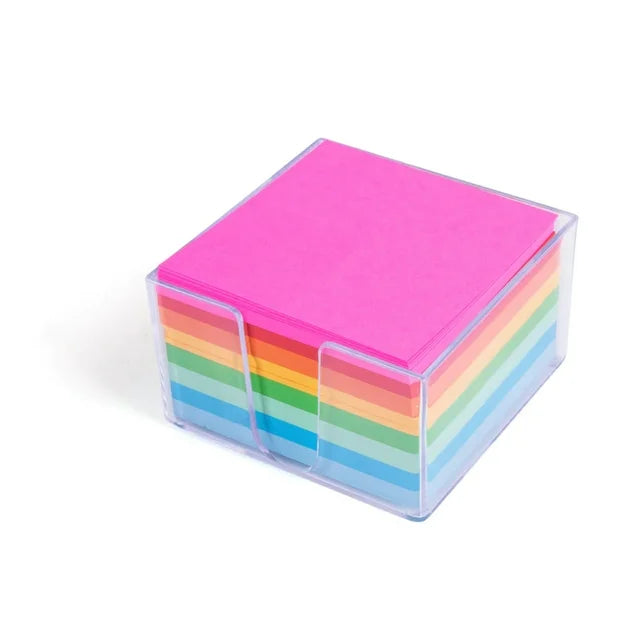 Memo cube color paper with holder