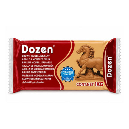 Brown Modelling Clay 1kg
