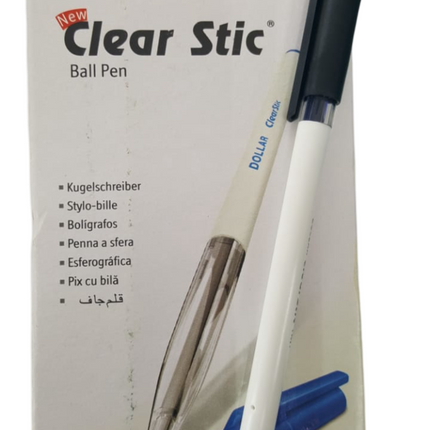Clear stic ball pens (PKT/10)