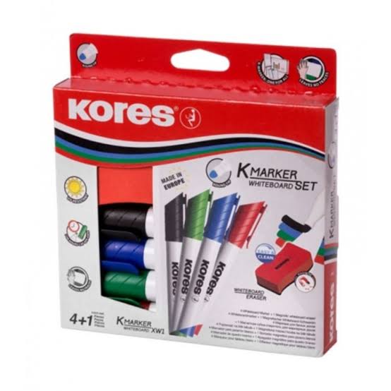 Whiteboard markers (set/4)+ eraser