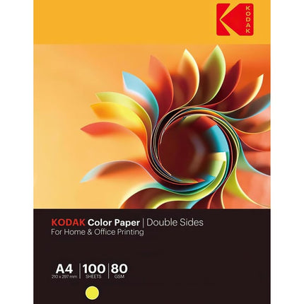 10 Assorted Colors Double sides A4 Paper 80GSM, (PKT/100)